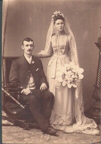 Photograph - HARRY BIGGS COLLECTION: BRIDAL COUPLE