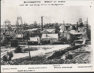 Photograph - HARRY BIGGS COLLECTION: DEVONSHIRE GROUP OF MINES, Circa 1880's