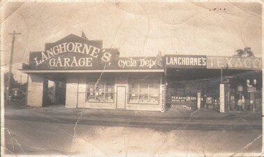 Photograph - HARRY BIGGS COLLECTION:LANGHORNE'S GARAGE