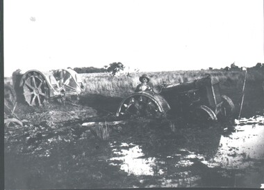 Photograph - HARRY BIGGS COLLECTION: BOGGED TRACTOR