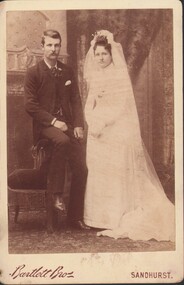 Photograph - HARRY BIGGS COLLECTION: BRIDAL COUPLE