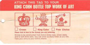 Document - COHN BROTHERS COLLECTION: ART COMPETITION TAGS, 1973