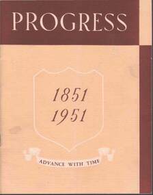 Document - COHN BROTHERS COLLECTION:  PROGRESS BOOKLET, 1951