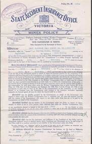 Document - MCCOLL, RANKIN AND STANISTREET  COLLECTION: EAST CLARENCE GOLD MINING CO NL, 1932 - 1946