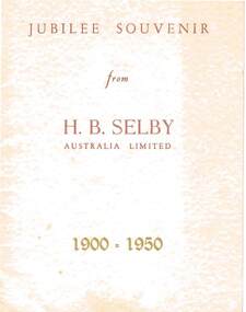 Document - COHN BROTHERS COLLECTION: H.B.SELBY SOUVENIR, 1950