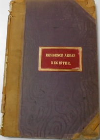 Document - RESIDENCE AREAS REGISTER: SANDHURST VOLUME 8, 1887 - 1888