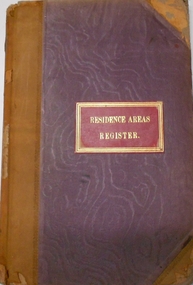 Document - RESIDENCE AREAS REGISTER: SANDHURST VOLUME 5, 1885