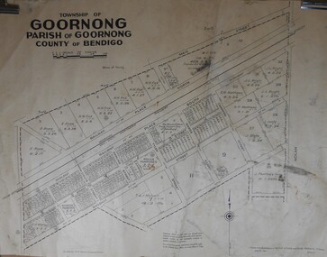 Map - JACK FLYNN COLLECTION:  GOORNONG, August 1953