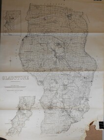 Map - JACK FLYNN COLLECTION:  COUNTY OF GLADSTONE, 1934