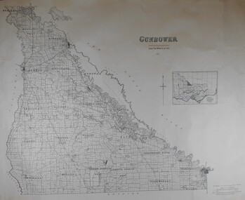 Map - JACK FLYNN COLLECTION:  COUNTY OF GUNBOWER, 1935