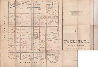 Map - JACK FLYNN COLLECTION:  WOODSTOCK, 27/03/75