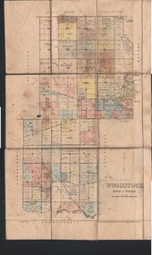 Map - JACK FLYNN COLLECTION:  WOODSTOCK, 4/07/1935
