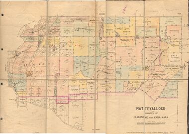 Map - JACK FLYNN COLLECTION:  NATTE YALLOCK, 22/06/1937