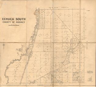 Map - JACK FLYNN COLLECTION:  ECHUCA SOUTH, 13/08/1931