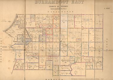 Map - JACK FLYNN COLLECTION:  BURRUMBOOT EAST, 21/12/1027
