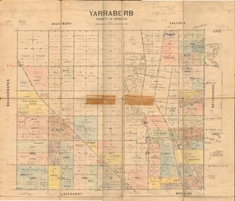 Map - JACK FLYNN COLLECTION:  YARRABERB, 2/03/1931