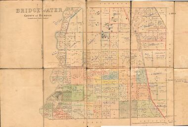 Map - JACK FLYNN COLLECTION:  BRIDGEWATER, 6/10/1927
