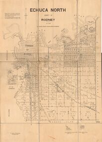 Map - JACK FLYNN COLLECTION: ECHUCA NORTH, November 1953