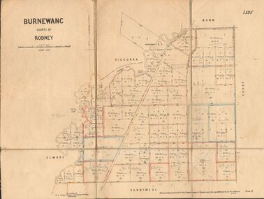 Map - JACK FLYNN COLLECTION:  BURNEWANG, 17/09/1918
