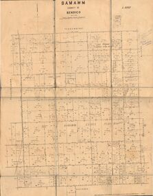 Map - JACK FLYNN COLLECTION:  BAMAWM, 19/08/1924