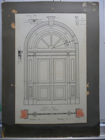 Artwork,other - NORMAN PENROSE COLLECTION: SCHOOL OF MINES - LIBRARY DOOR