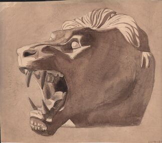 Drawing - NORMAN PENROSE COLLECTION:  LION PORTRAIT