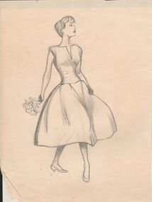 Drawing - NORMAN PENROSE COLLECTION:  ART FOLDER, 1953, 1954, 1955