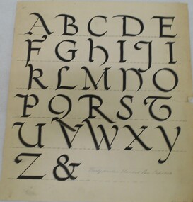 Document - NORMAN PENROSE COLLECTION: SLANTED PEN CAPITALS