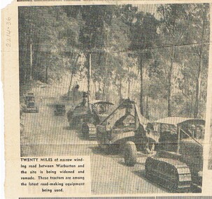 Newspaper - NORMAN PENROSE COLLECTION:  ROAD MAKING MACHINERY