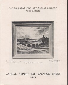 Document - NORMAN PENROSE COLLECTION:  BALLARAT ART GALLERY, 1949