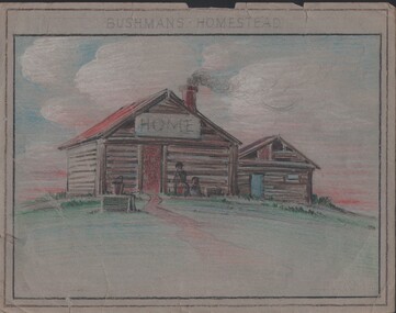Painting - NORMAN PENROSE COLLECTION:  BUSHMAN'S HOMESTEAD