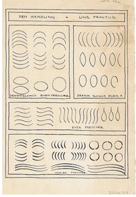 Document - NORMAN PENROSE COLLECTION:  PEN HANDLING & PRACTICE