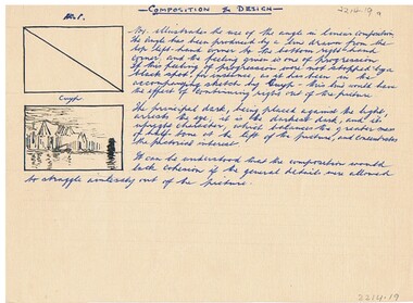 Document - NORMAN PENROSE COLLECTION:  ART - COMPOSITION & DESIGN