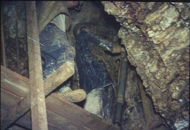 Slide - ALBERT RICHARDSON COLLECTION: MINERS DRILLING UNDERGROUND