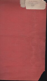 Document - R A RANKIN COLLLECTION:  PRIVATE FILE 1934 - 1939, 1934 -1939