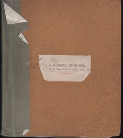 Document - R A RANKIN COLLECTION:  PRIVATE FILE, 1 Jan1937 - 31 Dec 1938
