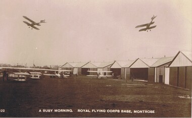 Postcard - BASIL WATSON COLLECTION: POSTCARD - ROYAL FLYING CORPS BASE, MONTROSE, ca. 1914