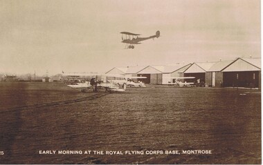 Postcard - BASIL WATSON COLLECTION: POSTCARD - PLANES AT MONTROSE BASE, ca. 1914
