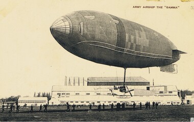 Postcard - BASIL WATSON COLLECTION: POSTCARD, ARMY AIRSHIP 'THE GAMMA', ca. 1914