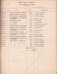 Document - MCCOLL, RANKIN AND STANISTREET COLLECTION: NORTH DEBORAH GMC N L - CASH BOOK, 1938 - 1968