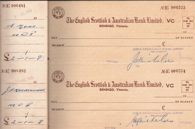 Document - MCCOLL, RANKIN AND STANISTREET COLLECTION: NORTH VIRGINIA GMC N L - CHEQUE BOOK, 7/6/1952 - 15/6/1956