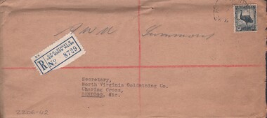 Document - MCCOLL, RANKIN AND STANISTREET COLLECTION: NORTH VIRGINIA GMC N L - SUMMONS, June 1947