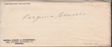 Document - MCCOLL, RANKIN AND STANISTREET COLLECTION: NORTH VIRGINIA GMC N L - APPLICATION FOR LEASE, 23 Sept 1933