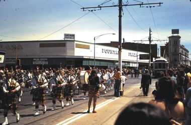 Slide - BENDIGO TRAMS, Dec 1972