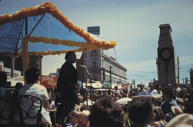 Slide - BENDIGO TRAMS, Dec1972