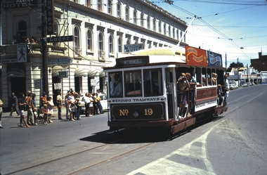 Slide - BENDIGO TRAMS, Dec 1972