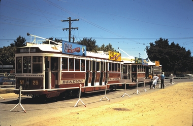 Slide - BENDIGO TRAMS, Dec 1972