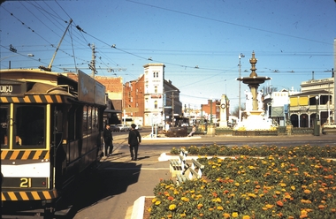 Slide - BENDIGO TRAMS, Oct 1970
