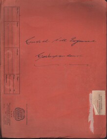 Document - MCCOLL, RANKIN AND STANISTREET COLLECTION: CENTRAL NELL GWYNNE GMC N L - CORRESPONDENCE IN FILE, July 1952 - June 1962