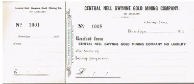 Document - MCCOLL, RANKIN AND STANISTREET COLLECTION: CENTRAL NELL GWYNNE GMC N L - RECEIPT BOOK, 194